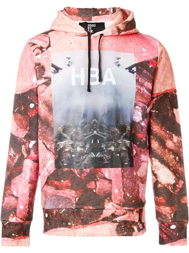 Hood By Air Print Hoodie