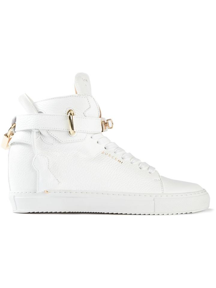 Buscemi 'alta' Hi-top Sneakers - White