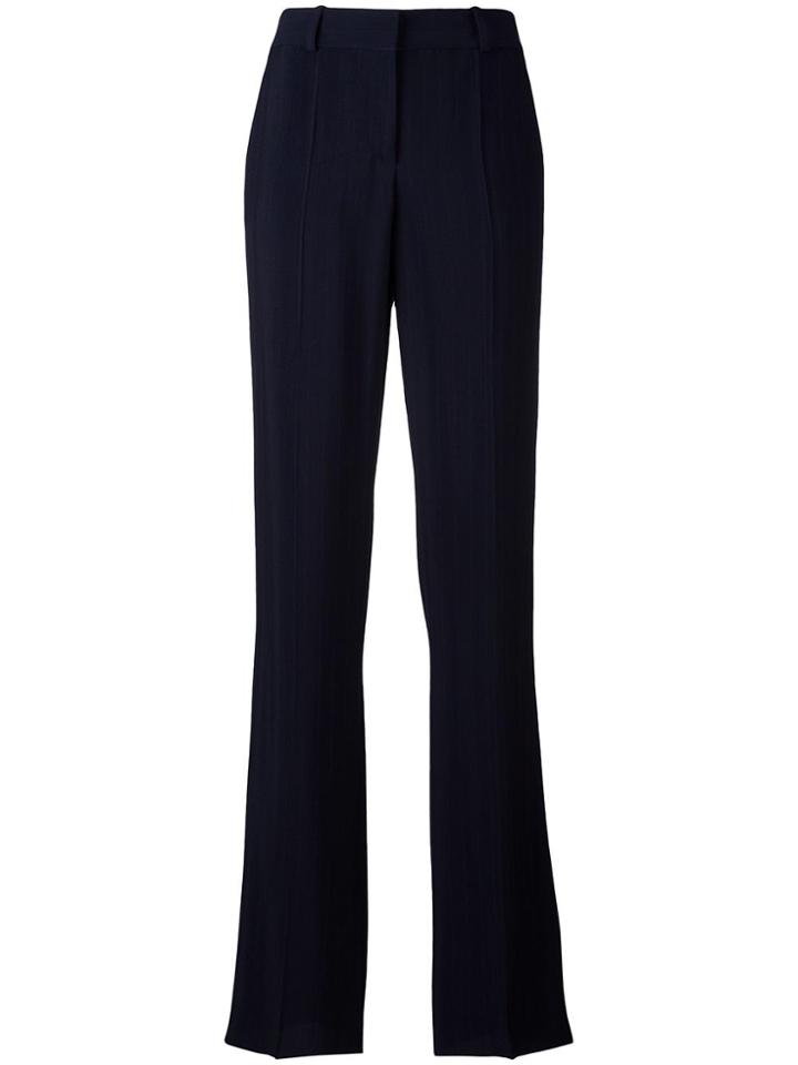 Giorgio Armani Wide Leg Tailored Trousers - Blue