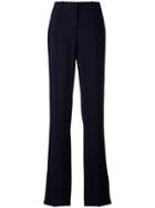 Giorgio Armani Wide Leg Tailored Trousers - Blue