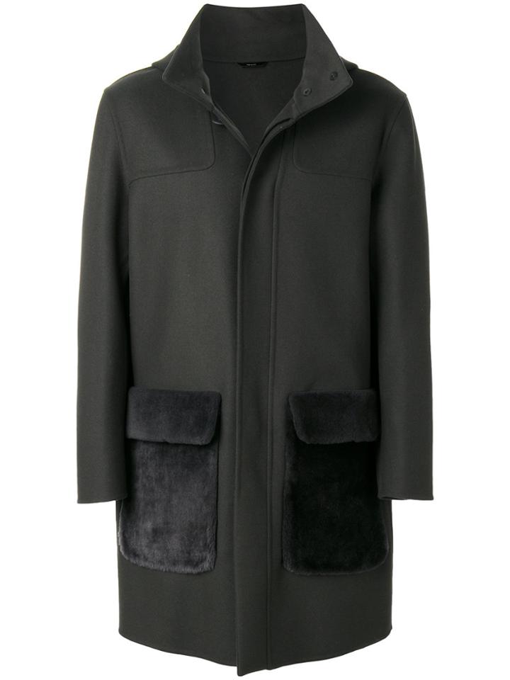 Fendi Classic Tailored Coat - Grey