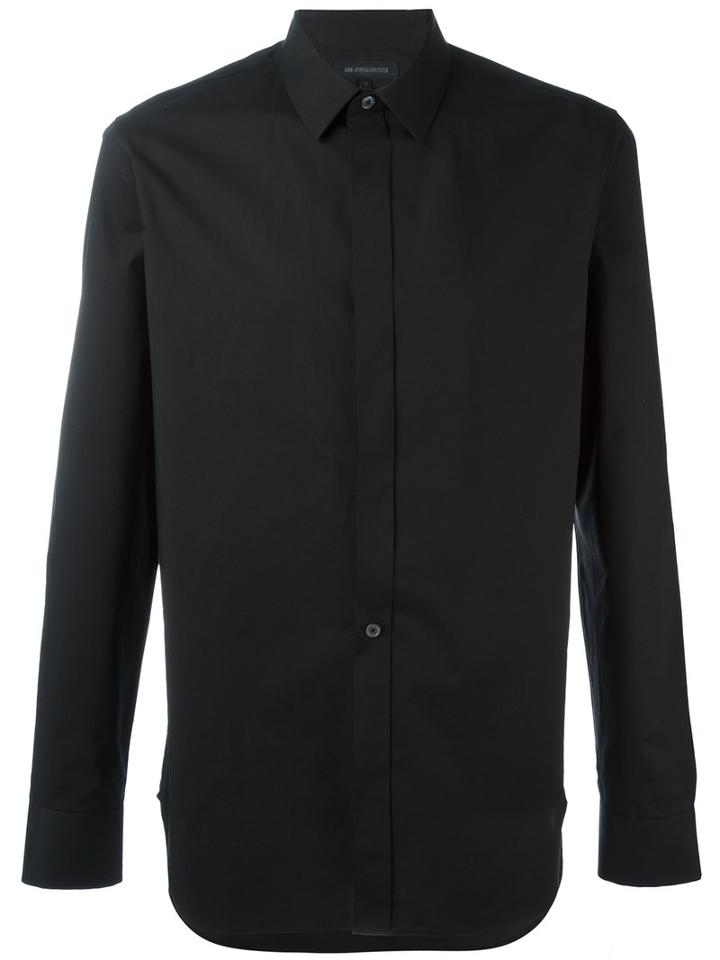Ann Demeulemeester Grise Flight Shirt, Men's, Size: Small, Black, Cotton