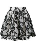 Zimmermann 'winsome' Vine Embroidered Skirt, Women's, Size: 0, Black, Silk/nylon/polyester