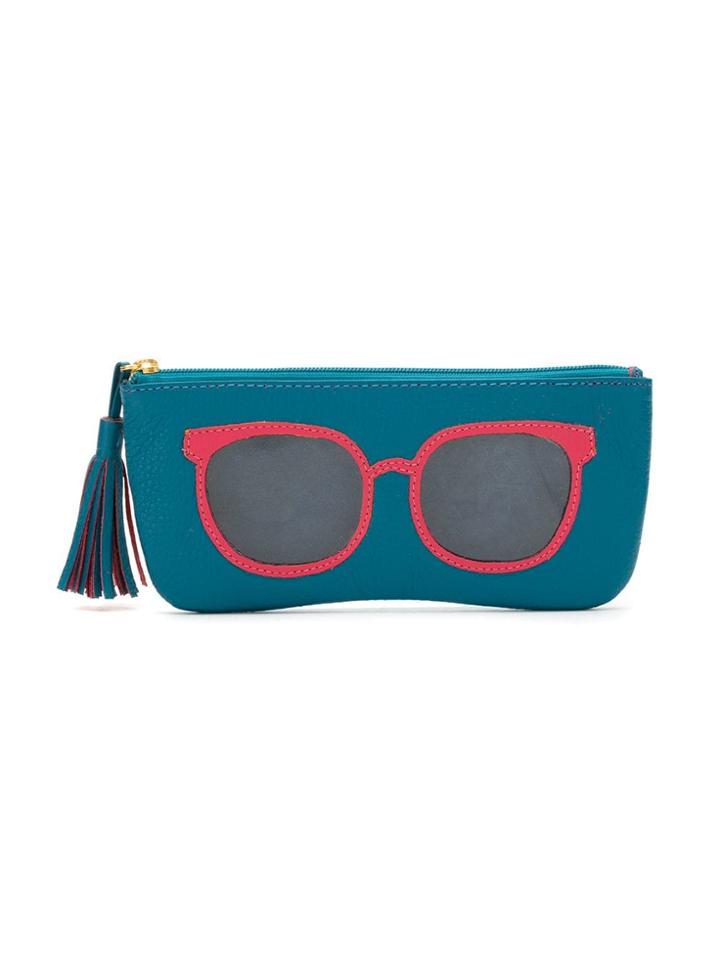 Sarah Chofakian Leather Pouch - Blue