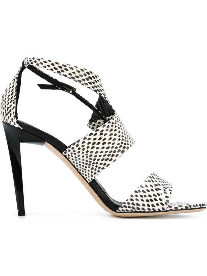 Jimmy Choo Trapeze Sandals, Women's, Size: 35.5, Black, Leather