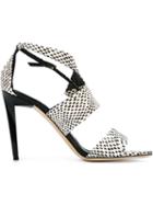 Jimmy Choo Trapeze Sandals, Women's, Size: 35.5, Black, Leather