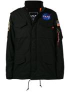 Alpha Industries Nasa Badge Patch Jacket - Black