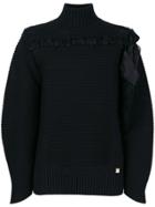 Cavalli Class Ribbed Knit Sweater - Black