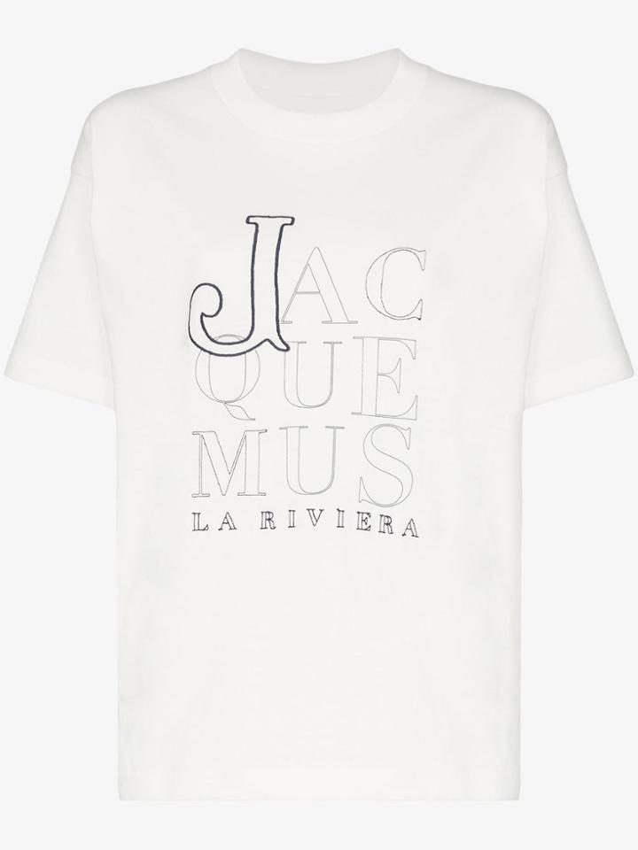 Jacquemus La Riviera Logo T-shirt - White