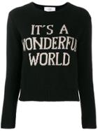 Alberta Ferretti It's A Wonderful World Sweater - Black