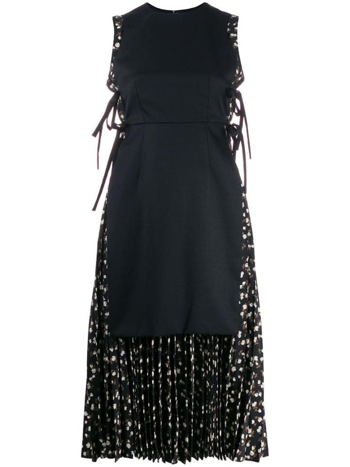 Comme Des Garçons Noir Kei Ninomiya Tie Waist Apron Dress - Black