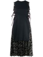 Comme Des Garçons Noir Kei Ninomiya Tie Waist Apron Dress - Black