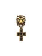 Gucci Lion Head Ring With Cross Pendant - 8489