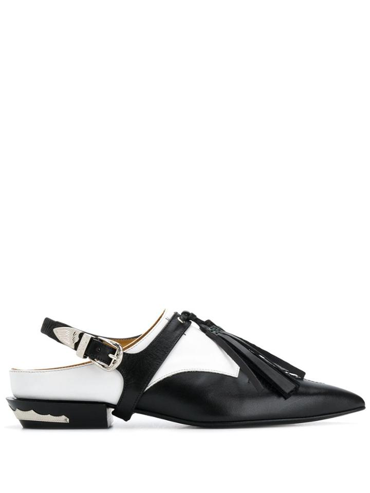 Toga Pulla Flat Mules - Black