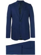 Armani Collezioni Two-piece Suit, Men's, Size: 50, Blue, Virgin Wool/acetate/viscose