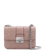 Karl Lagerfeld K/kuilted Studs Crossbody - Pink
