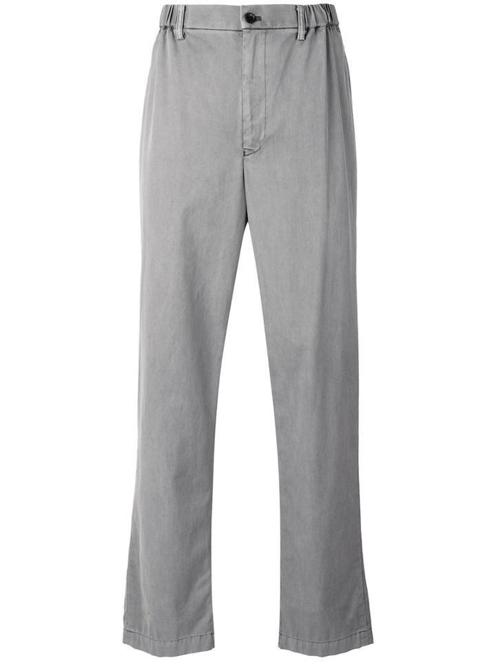 Wide-leg Trousers - Men - Cotton - 1, Grey, Cotton, Issey Miyake Men