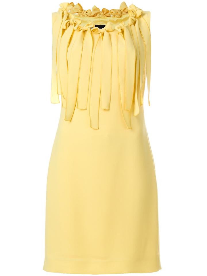 Boutique Moschino Fringed Dress - Yellow & Orange