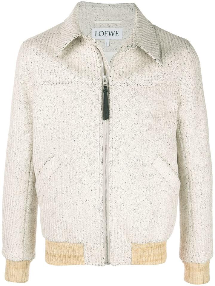 Loewe Contrast Trimmed Jacket - Grey