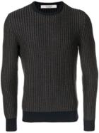 La Fileria For D'aniello Striped Knit Jumper - Blue