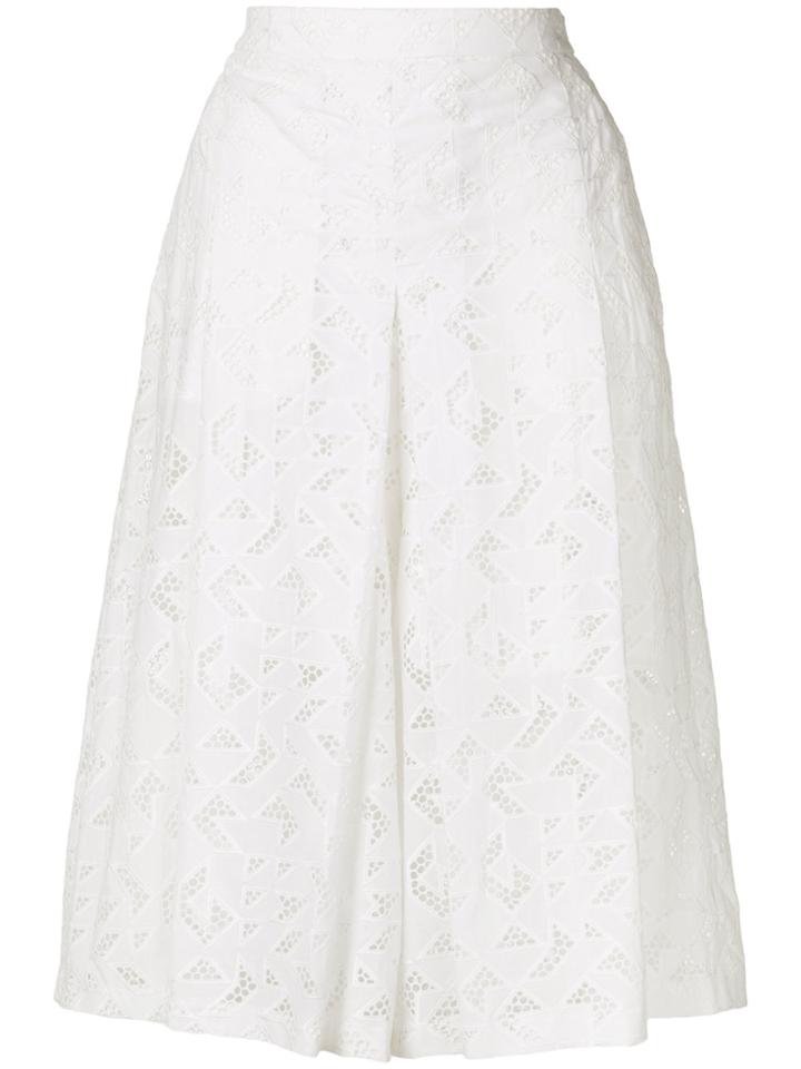 Neil Barrett Lace Culottes - White