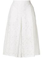 Neil Barrett Lace Culottes - White
