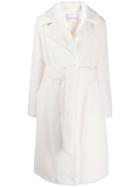 Stand Studio Tie Waist Trench Coat - White