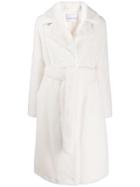 Stand Studio Tie Waist Trench Coat - White