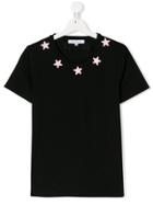 Givenchy Kids Teen Star-appliqué T-shirt - Black