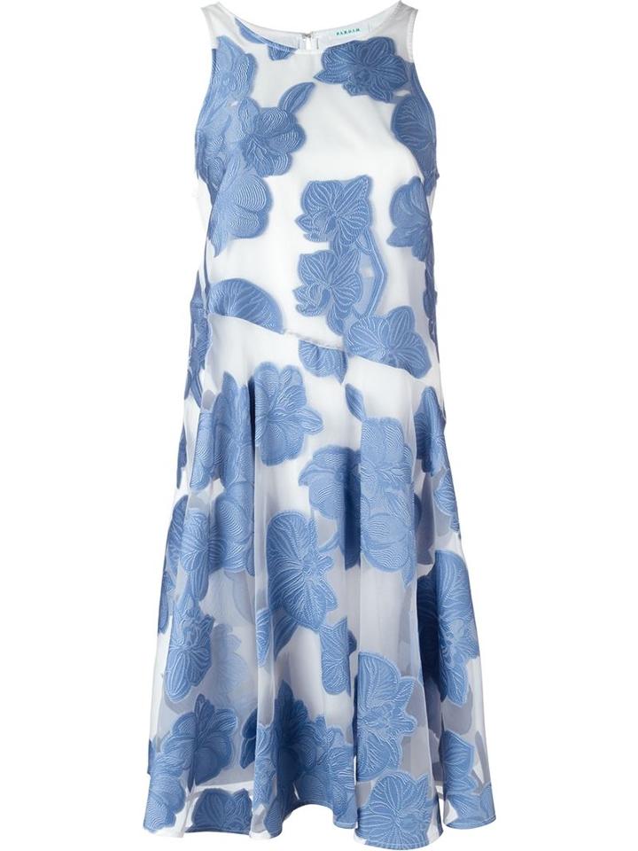 P.a.r.o.s.h. Paramore Dress, Women's, Size: M, Blue, Silk/cotton/polyamide/polyester