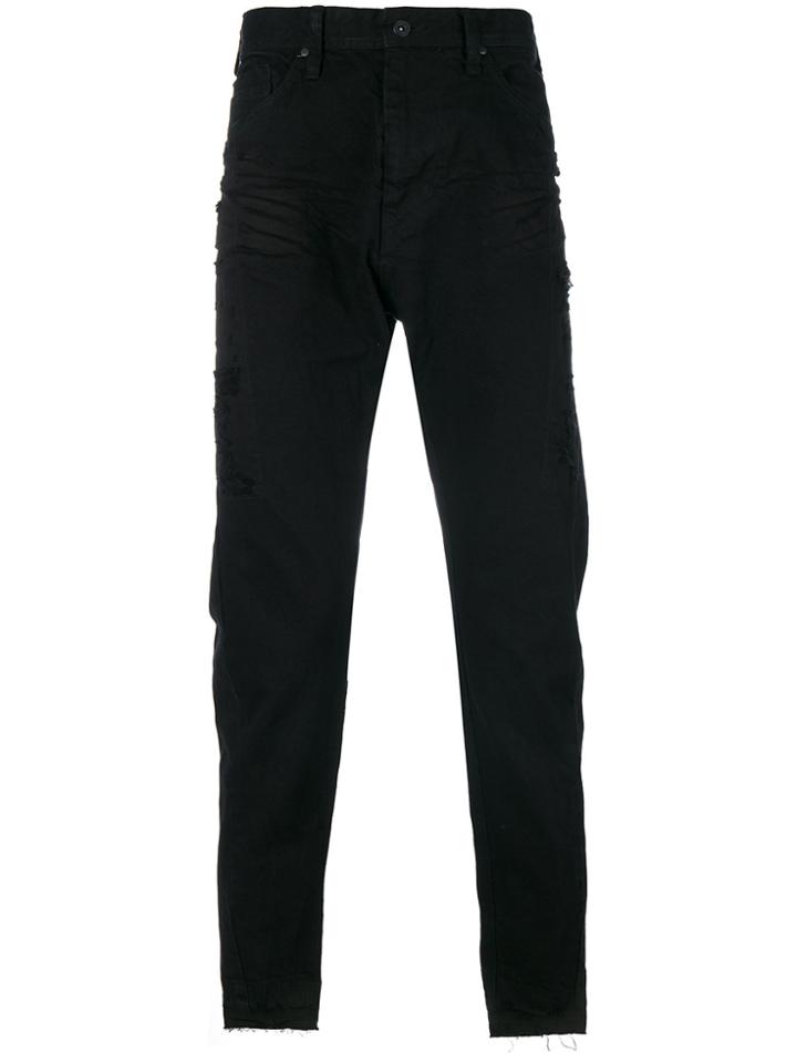 Julius Slim-fit Trousers - Black