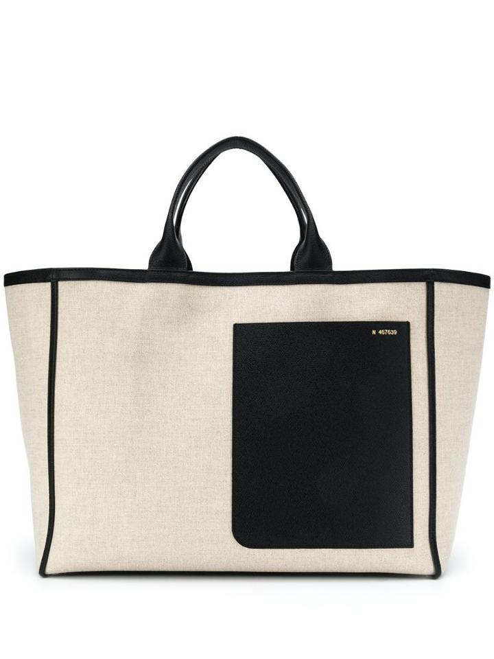 Valextra Maxi Tote Bag - Neutrals