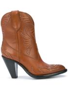 Givenchy Western-style Ankle Boots - Brown