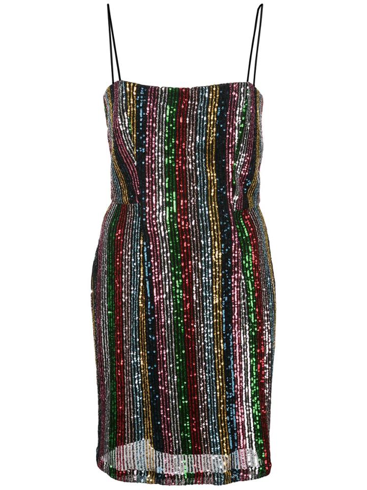Milly Sequinned Mini Dress - Black