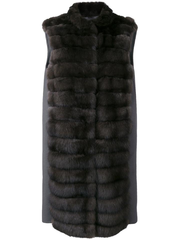 Manzoni 24 Concealed Fastening Gilet - Grey