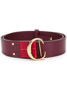 Chloé Logo Plaque Belt - Red