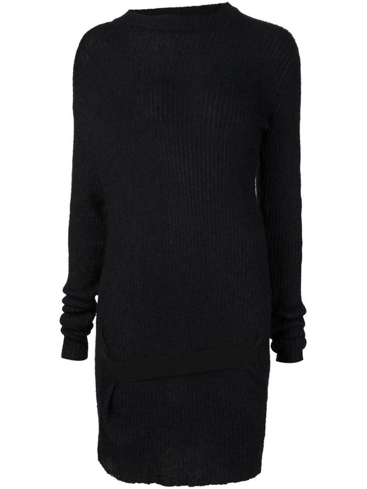 Ann Demeulemeester Ribbed Sweater, Women's, Size: 40, Black, Silk/mohair