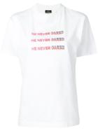 Marcelo Burlon County Of Milan He Never Cared T-shirt - White