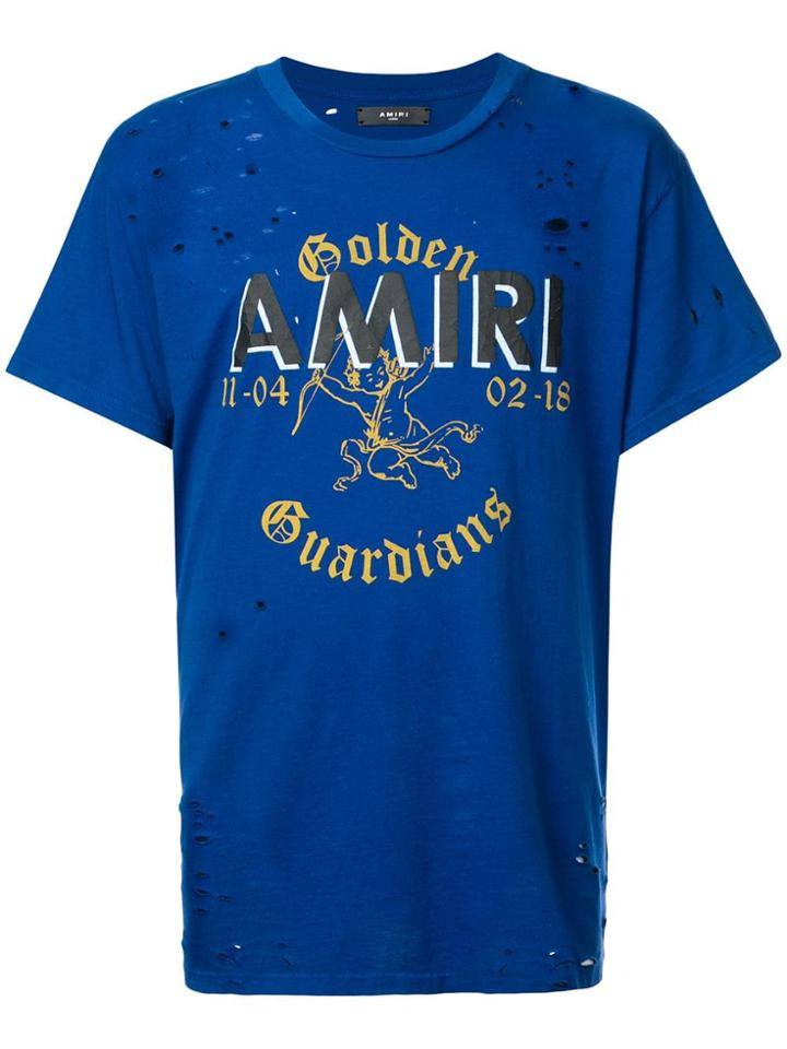 Amiri 'golden Guardians' T-shirt - Blue