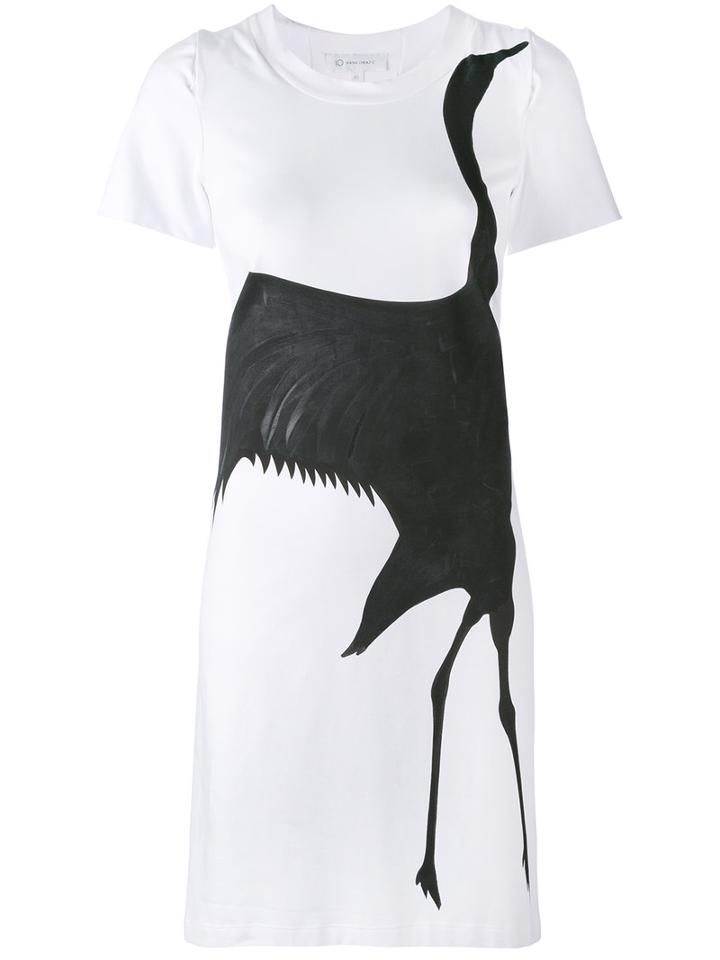 Io Ivana Omazic - Black Swan Dress - Women - Cotton/spandex/elastane - S, White, Cotton/spandex/elastane