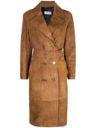 Coach Double-breasted Trench Coat - Brown