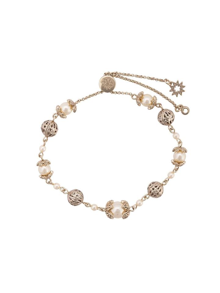 Marchesa Notte Filigree Beaded Bracelet - Metallic