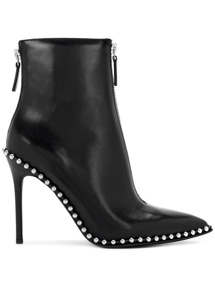 Alexander Wang Studded Ankle Boots - 001 Noir/argent