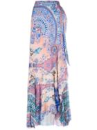 Etro Printed Silk Maxi Skirt