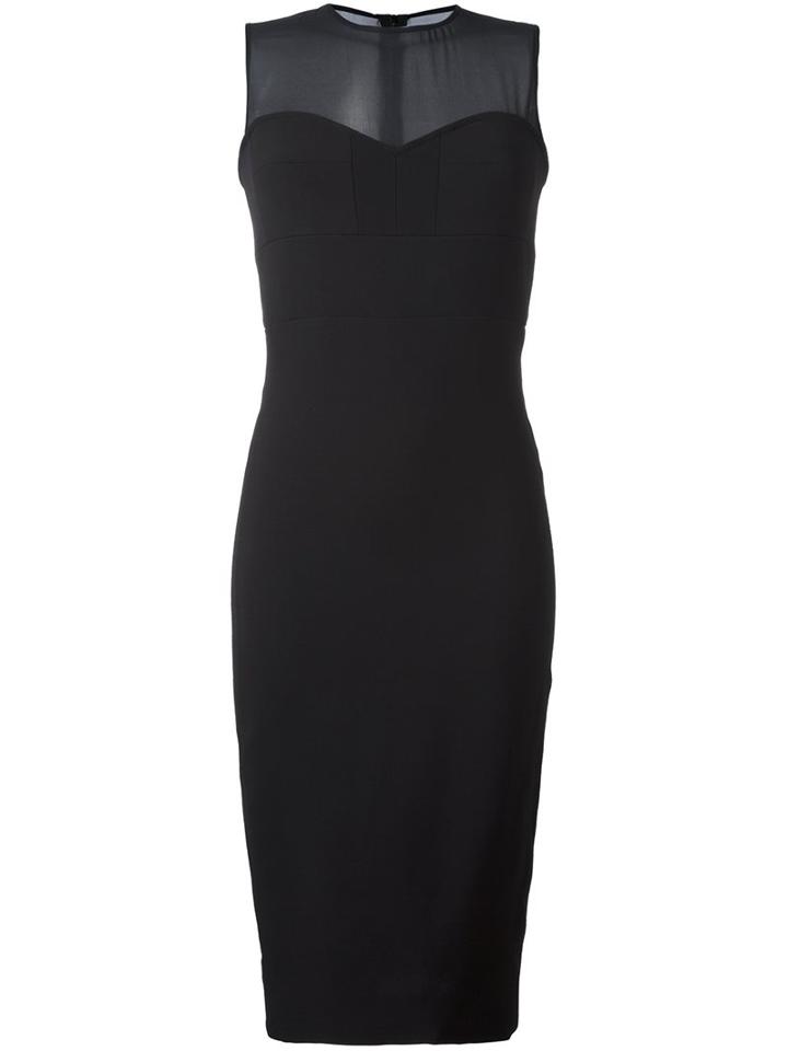Victoria Beckham Semi Sheer Detail Dress