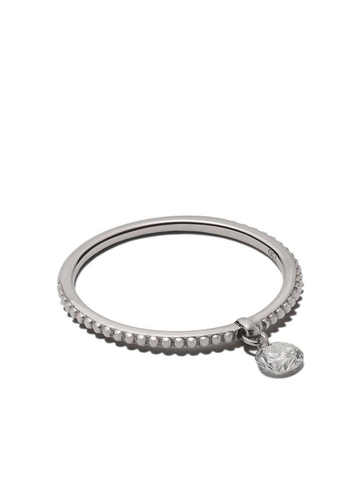 Raphaele Canot 18kt White Gold Set Free Diamond Beaded Ring