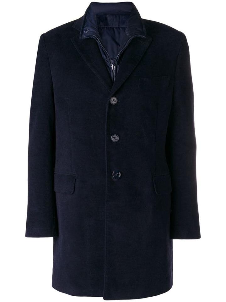 Fay Single Breasted Coat - Onju807 Navy