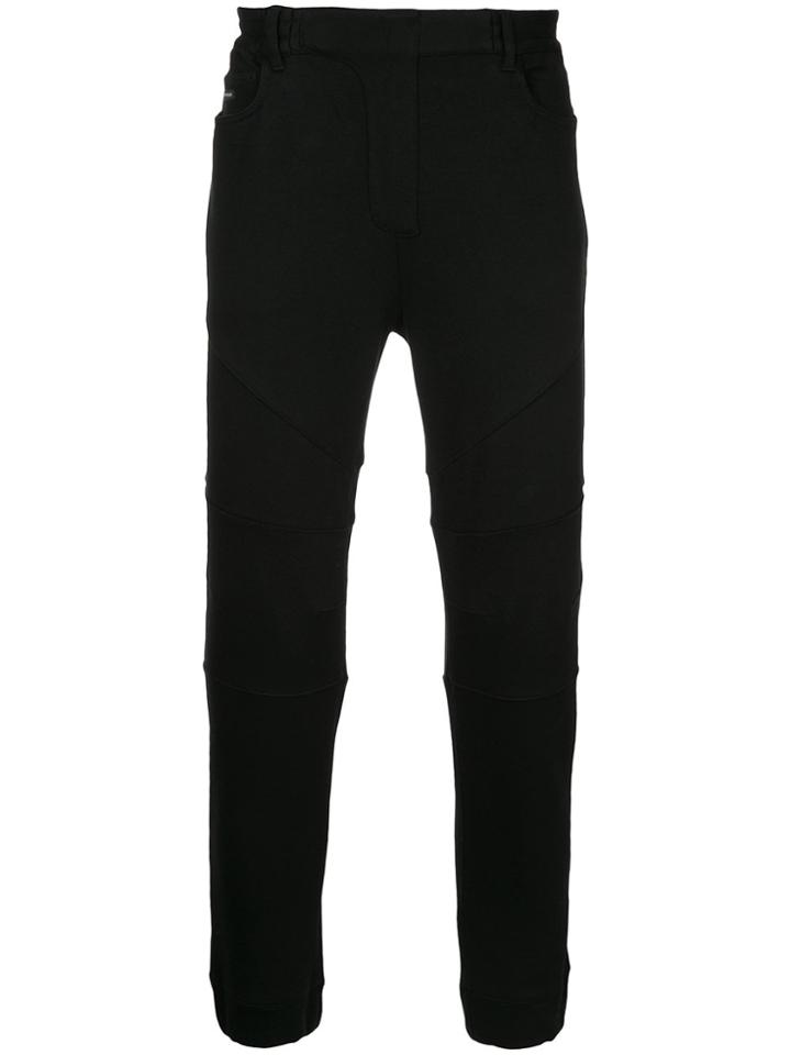 Loveless Zipped Back Pocket Sweatpants - Black
