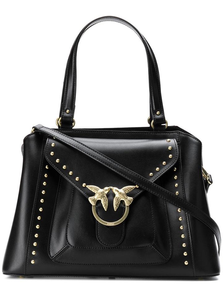 Pinko Studded Tote Bag - Black
