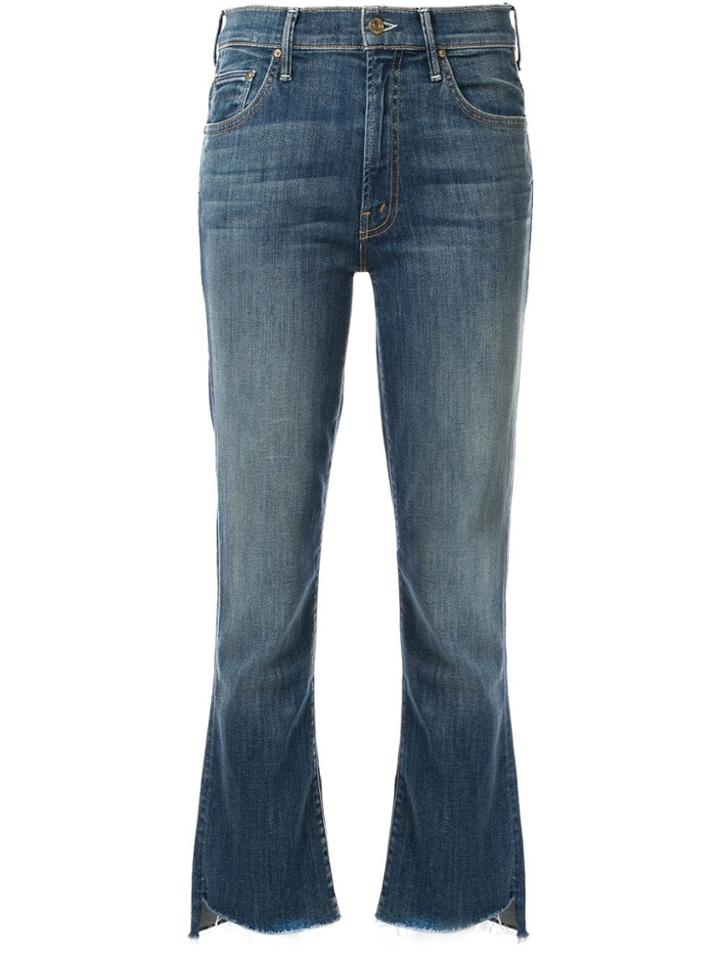 Mother Step Hem Jeans - Blue